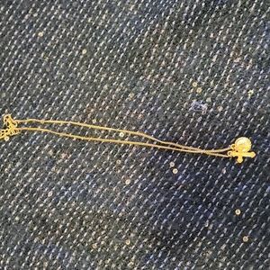 Goldtone religious necklace